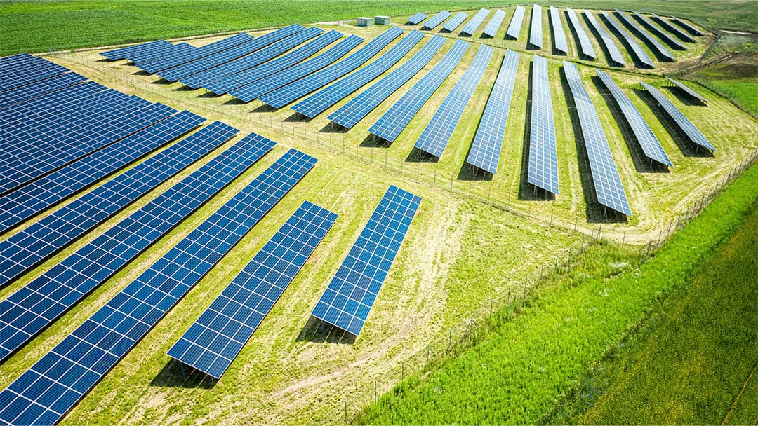 Campo de energía fotovoltaica de endesa Rocinante