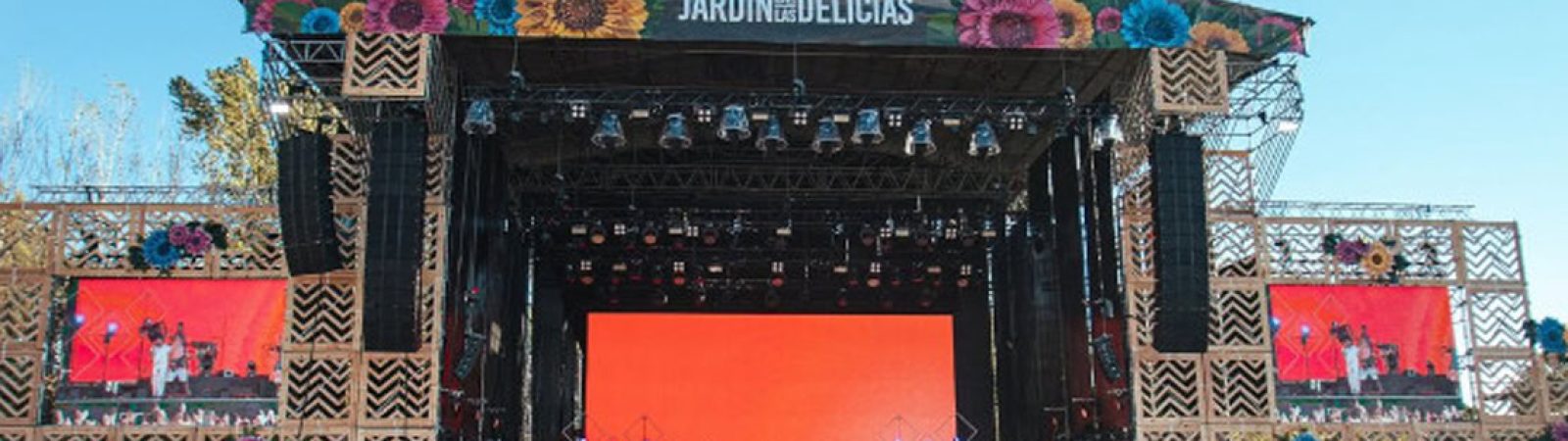 festivales sostenibles escenario del jardin de las delicias con endesa